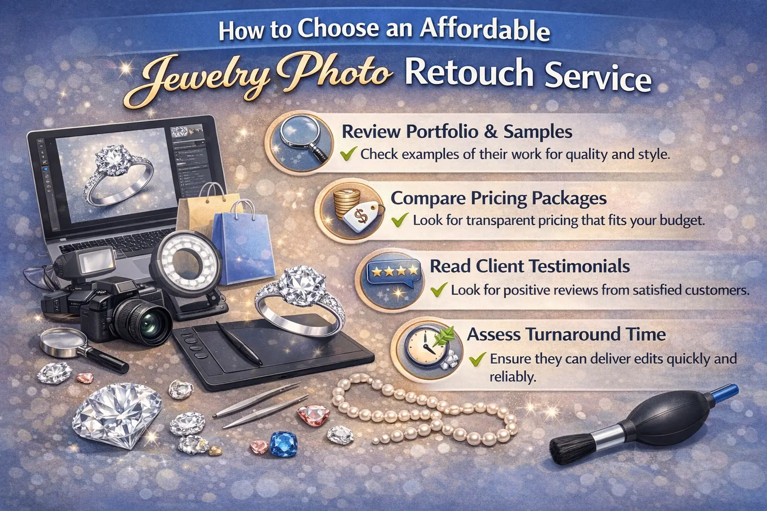 How to Choose an Affordable Jewelry Photo Retouch Service