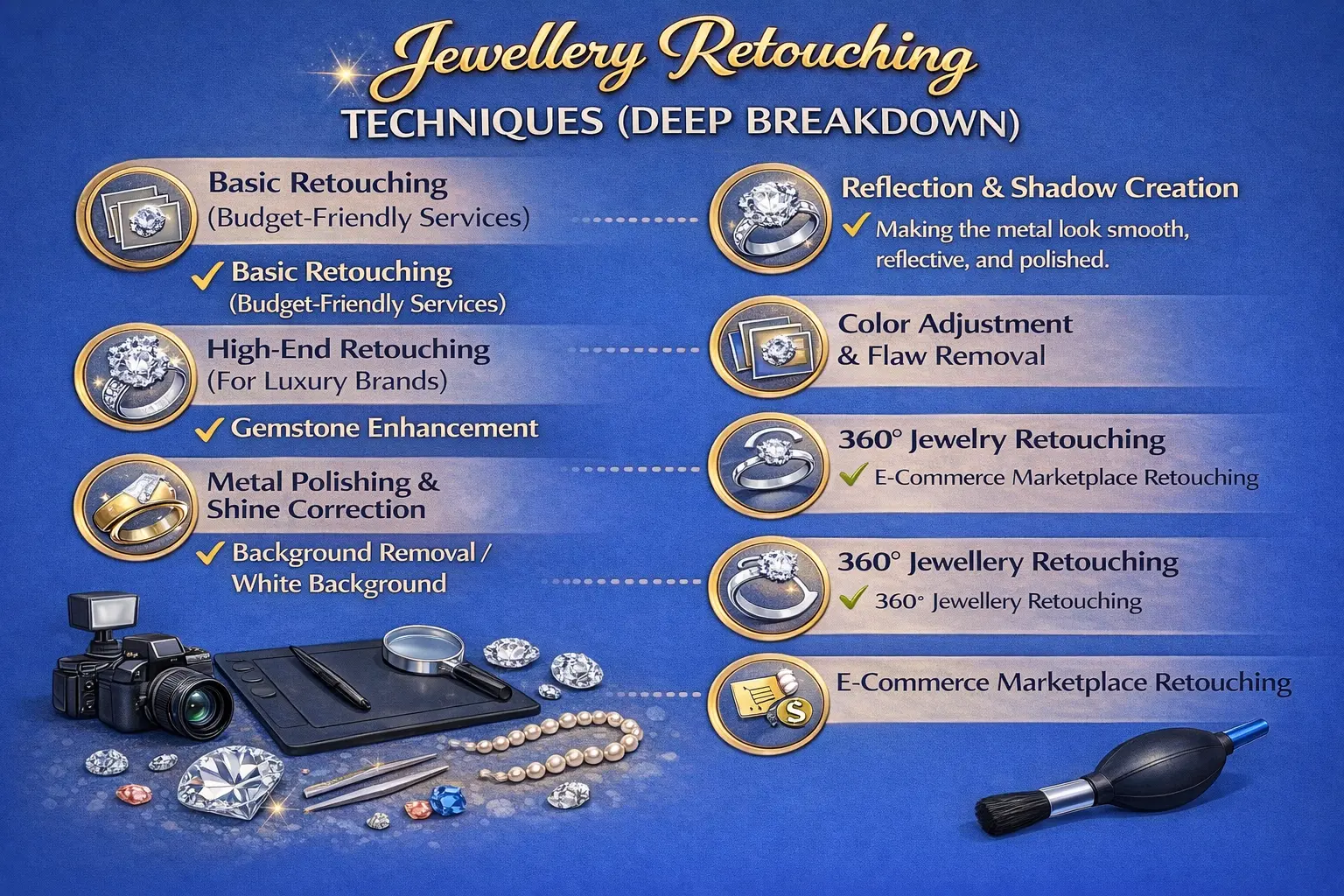 Jewelry Retouching Services