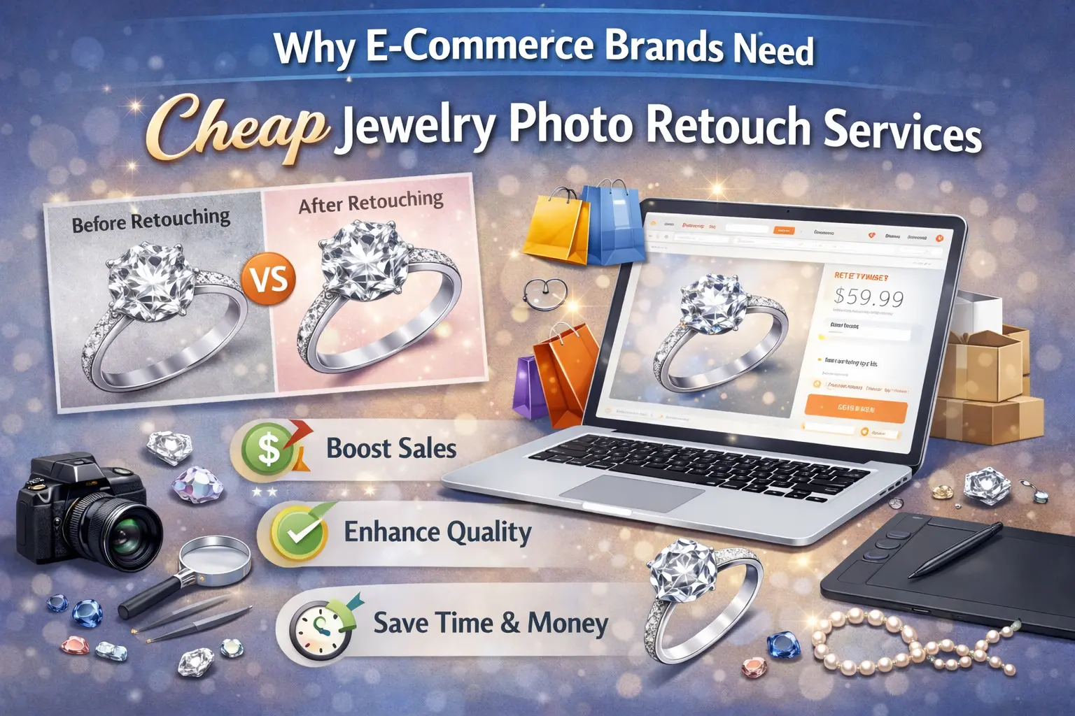 Why E-Commerce Brands Need Cheap Jewelry Photo Retouch Services